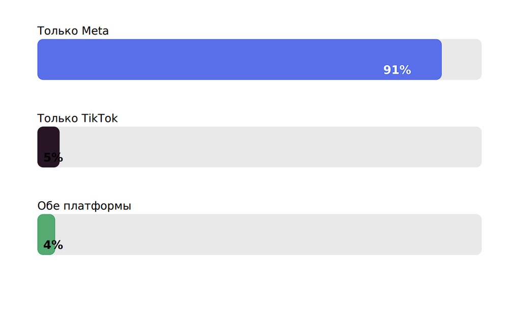 Полностью переведенный отчет по сравнению Meta* Ads и TikTok Ads